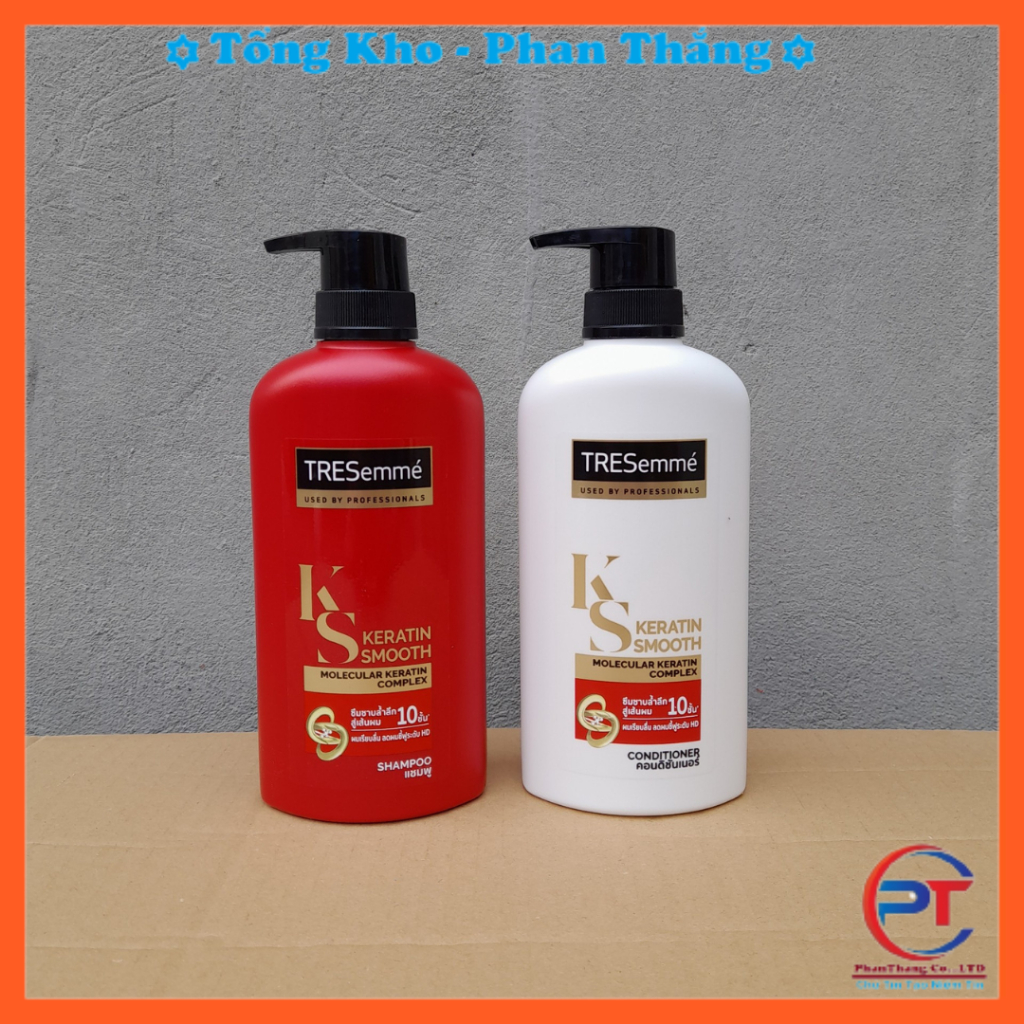Dầu Gội, Dầu Xả TRESemme 400ml Thái Lan Chính Hãng, Chuẩn Salon Chuyên Nghiệp, Keratin Vào Nếp Suôn Mượt