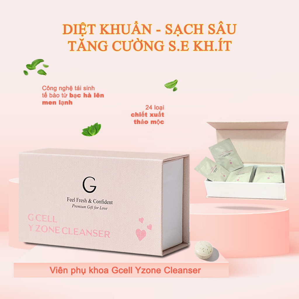 Gcell Yzone Cleanser mẫu mới date xa