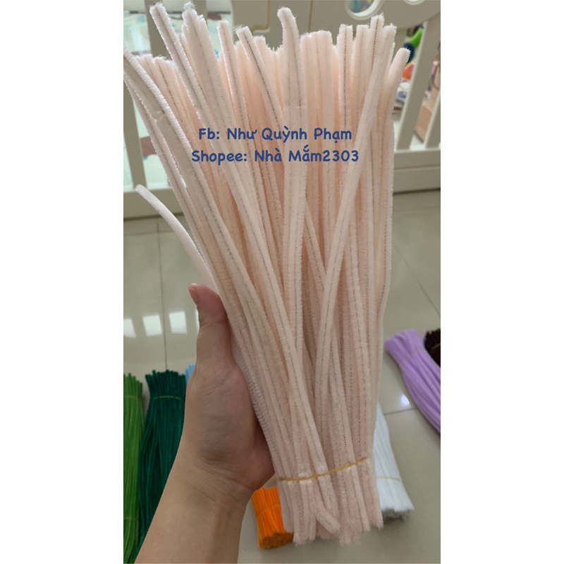 CHUẨN LOẠI 1 Kẽm nhung màu KEM SÁNG lông đều và mịn