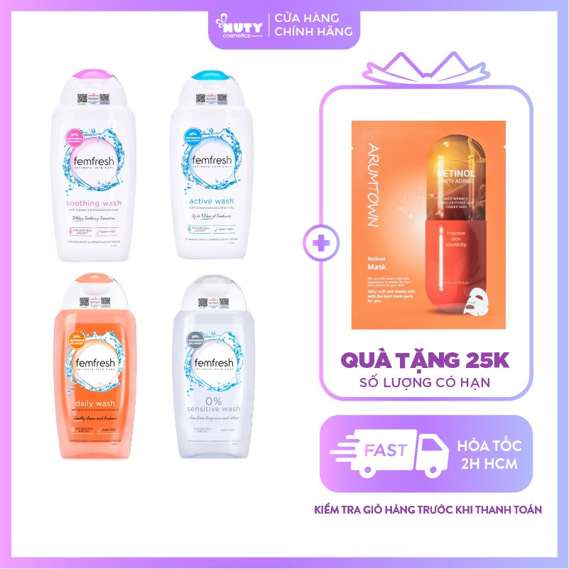 Dung Dịch Vệ Sinh Phụ Nữ - Femfresh Daily Intimate Wash (250ml)