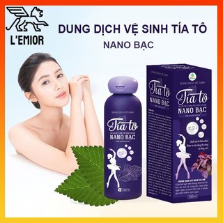 Dung dịch vệ sinh tía tô nano bạc 150ml làm sạch khử mùi kháng khuẩn hồng - lemior