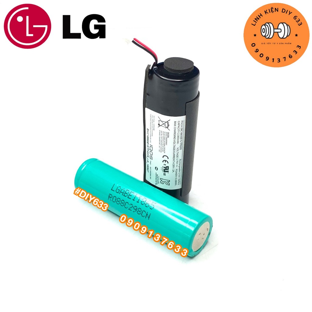 Pin LGABE11865 dung lượng 3200mAh hàn sẵn mạch 1S dùng cho thiết bị dung lượng cao