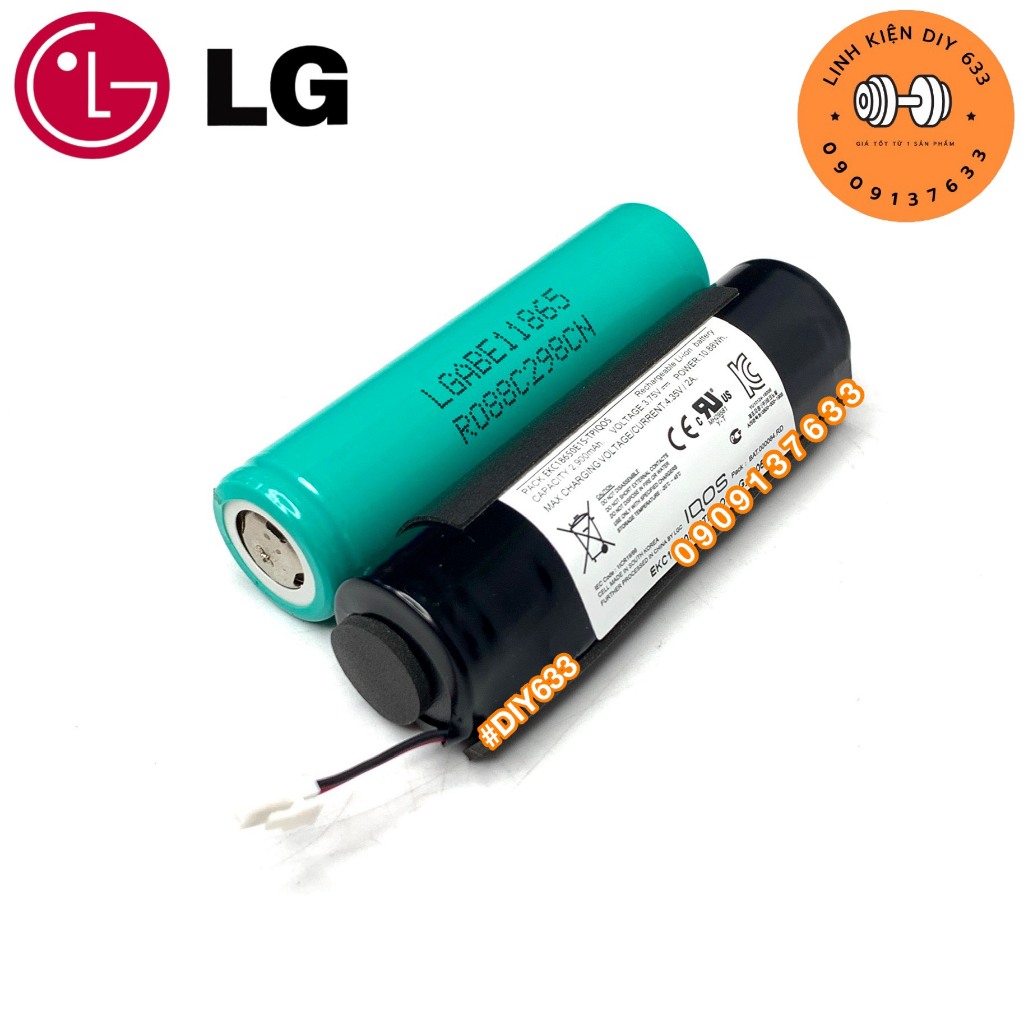 Pin LGABE11865 dung lượng 3200mAh hàn sẵn mạch 1S dùng cho thiết bị dung lượng cao