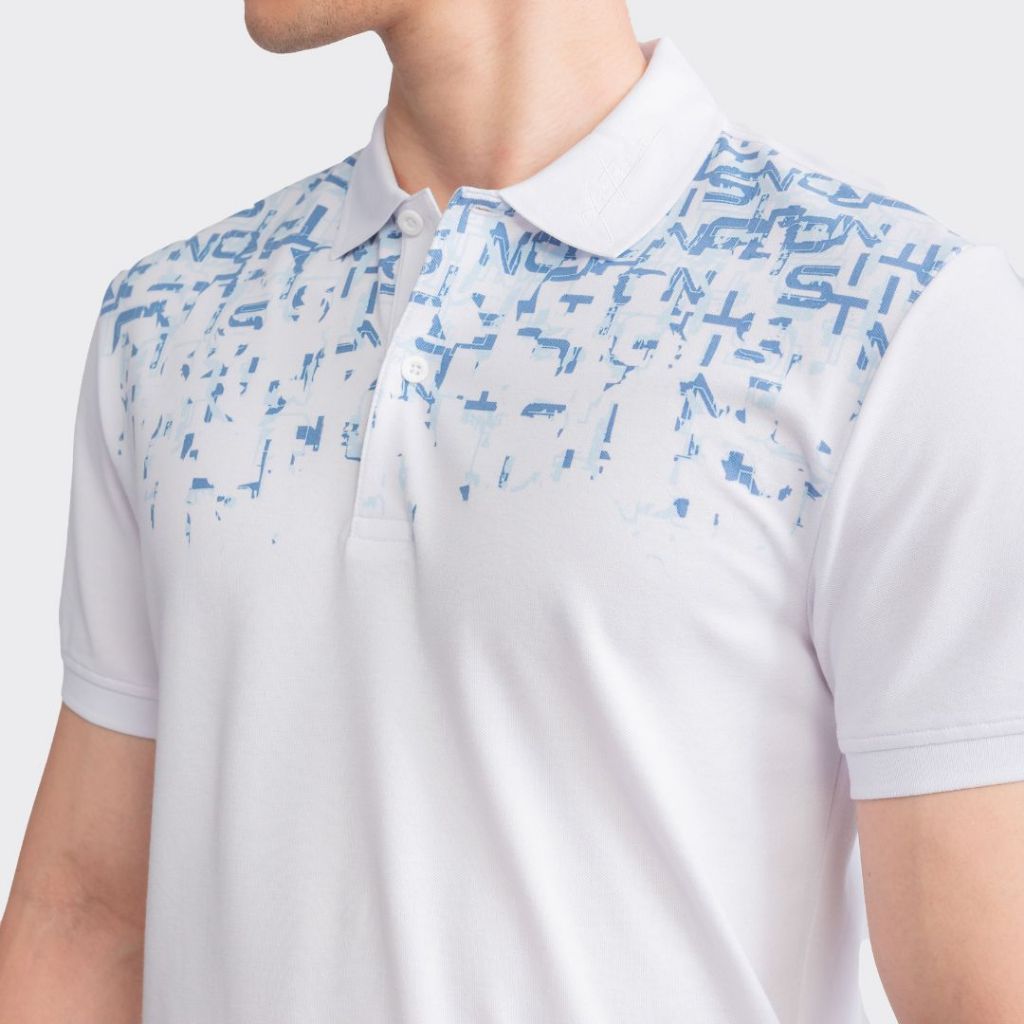 Áo polo ngắn tay ARISTINO phom slim ôm nhẹ, họa tiết in năng động, khỏe khoắn - APS148S3