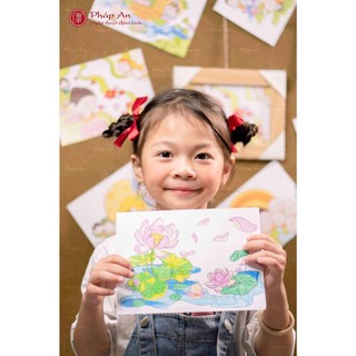 Tranh Phật tô màu/Tranh tô màu thiếu nhi/tranh tô màu cho bé