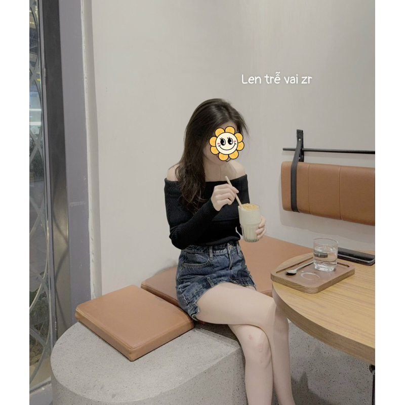 ÁO LEN TRỄ VAI 2 MÀU