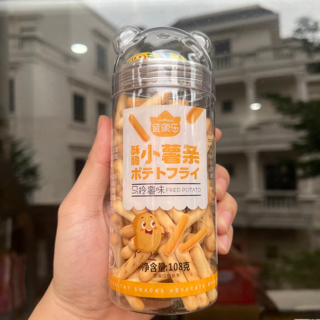 Bánh Que Khoai Tây Fried Potato Đài Loan 108g Vị Rong Biển, Vị Cà Chua