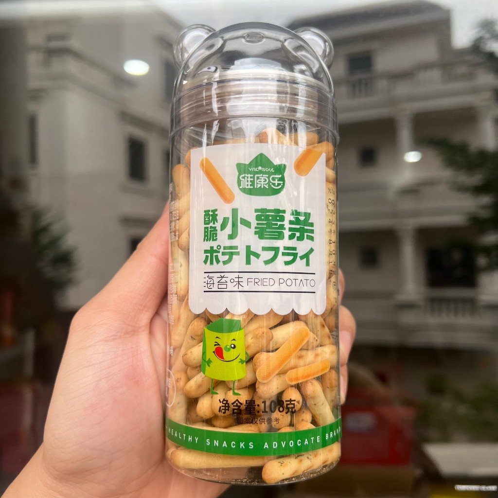 Bánh Que Khoai Tây Fried Potato Đài Loan 108g Vị Rong Biển, Vị Cà Chua