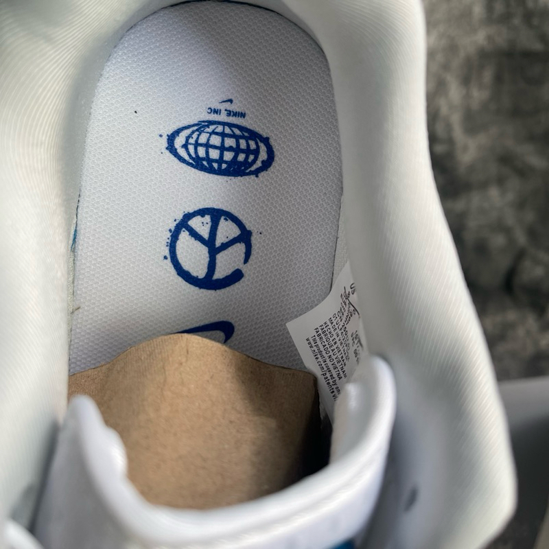 Giày Thể Thao Sneaker A/F1 Trắng Viền Xanh Dạ Quang 2023 Siêu Hot Cao Cấp