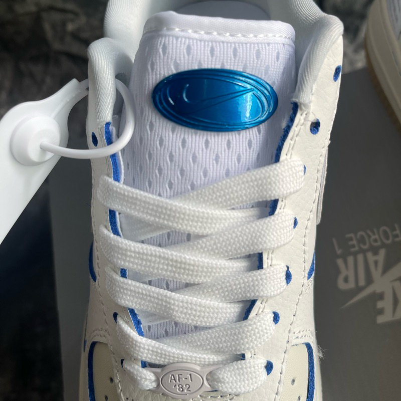 Giày Thể Thao Sneaker A/F1 Trắng Viền Xanh Dạ Quang 2023 Siêu Hot Cao Cấp