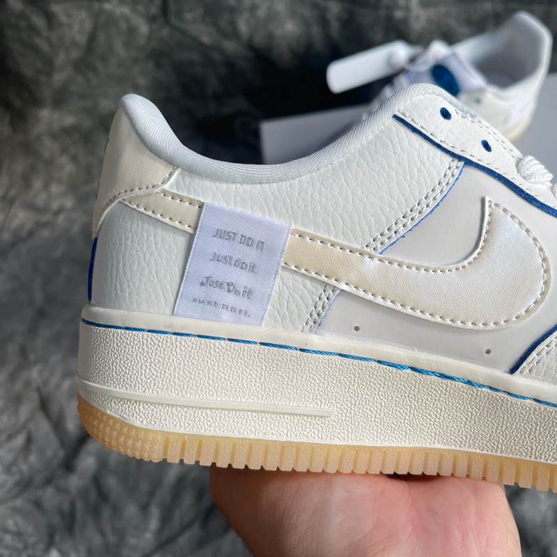 Giày Thể Thao Sneaker A/F1 Trắng Viền Xanh Dạ Quang 2023 Siêu Hot Cao Cấp