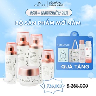 Bộ 5 sản phẩm Mờ Nám và Tàn Nhang toàn diện OMUSE MelaV White Set