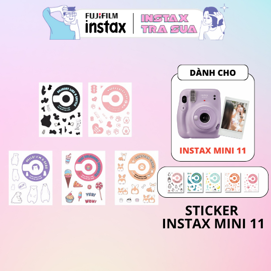 Sticker trang trí máy instax Mini 11 Caiul