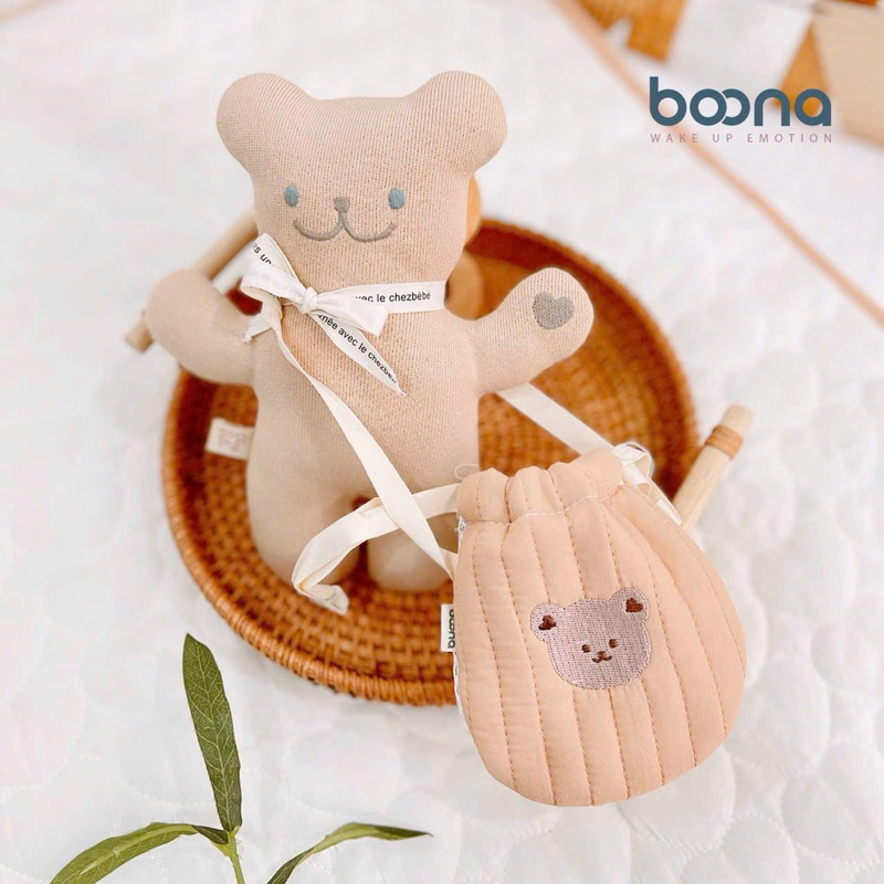 Túi Đựng Tỏi Phong Cách Hàn Mẫu Hoạ Tiết Thêu Gấu Thỏ Boona