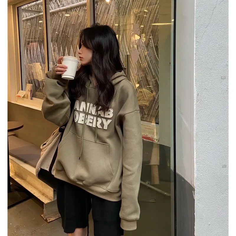 Áo hoodie nỉ bông nam nữ phong cách unisex mặc đôi hottrend thu đông hàn quốc BUNNY