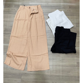 Quần Tây Culottes Vải Linen Cao Cấp Ống Suông Chuẩn Xịn