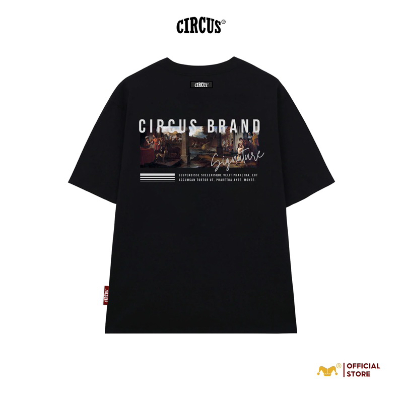 Áo thun unisex oversize Local Brand Circus 100% Cotton - Mã Basic S12_text studio