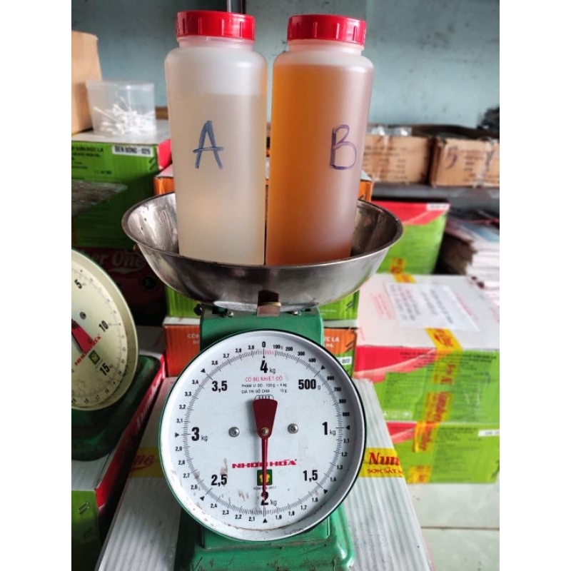 Keo AB 2 thành phần dán gổ (loại tốt) 1kg, 2kg