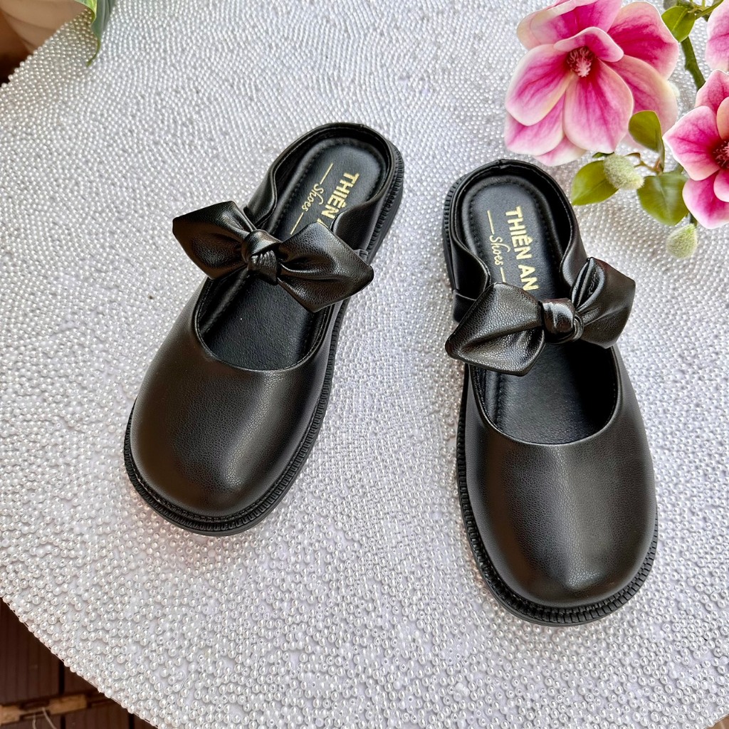 Giày nữ phối nơ mềm Thiên An TA25