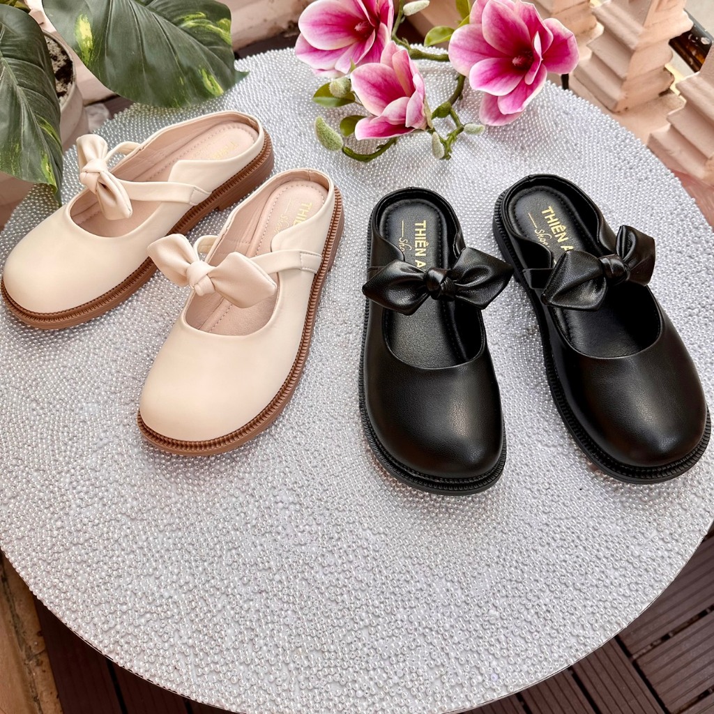 Giày nữ phối nơ mềm Thiên An TA25