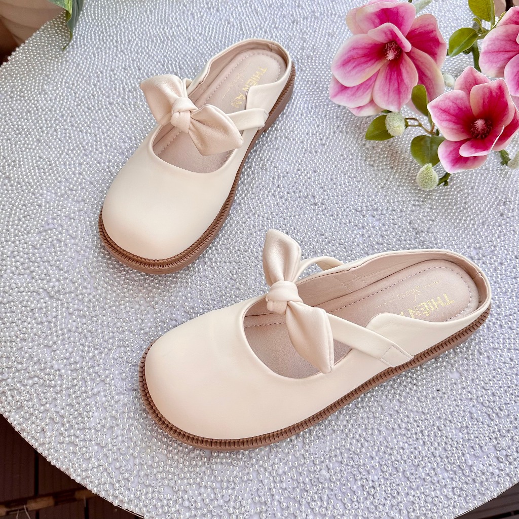 Giày nữ phối nơ mềm Thiên An TA25