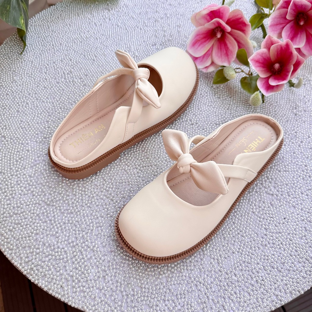 Giày nữ phối nơ mềm Thiên An TA25