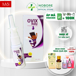 Xịt Mũi Trẻ Em Ovix Baby 20ml Giúp Vệ Sinh Mũi, Dưỡng Ẩm Tự Nhiên, Giảm Viêm Mũi Xoang Cho Bé