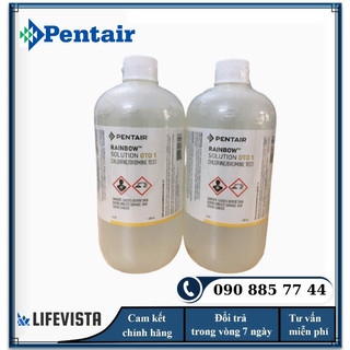 Dung dịch test clo 480ml pentair/ usa, dung dịch thử clo cho hồ bơi