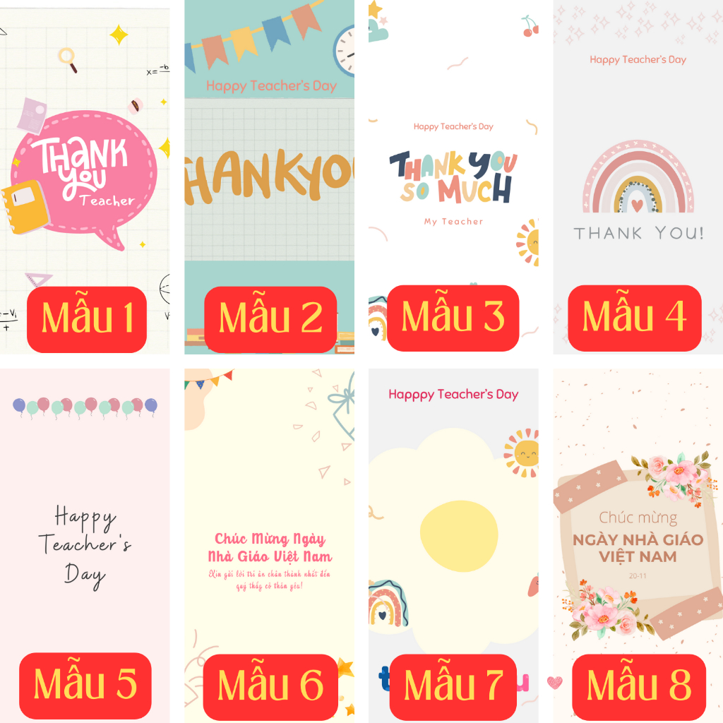 Combo 40 thiệp 20/11