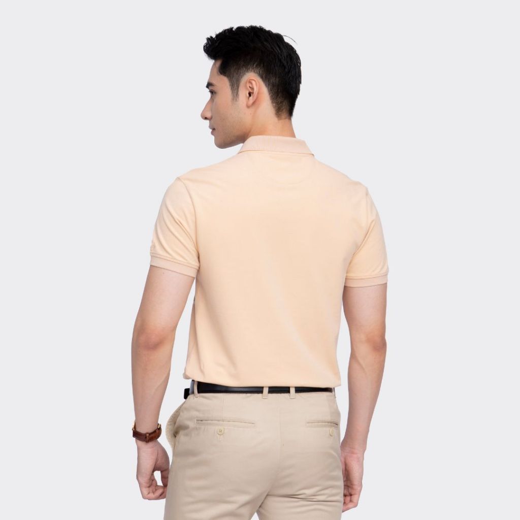 Áo polo ngắn tay ARISTINO phom ôm nhẹ, họa tiết kẻ ngang kẻ phần thân trước trẻ trung - APS011S3