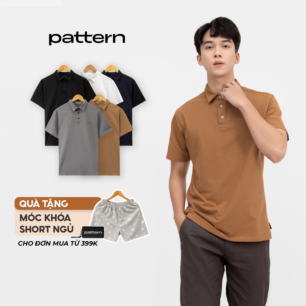 Áo polo nam PATTERN cotton 5 màu trơn PA015