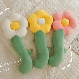 Gối Ôm Dài Hình Bông Hoa Đệm Gối Kê Lưng Siêu Êm (3 Màu)