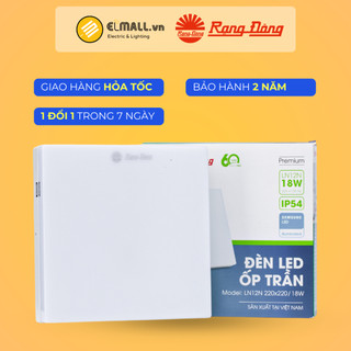 Đèn led ốp trần vuông rạng đông ln12n 12w 18w 24w - elmall