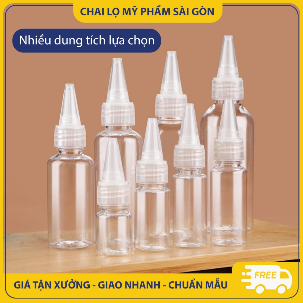 Chai nhựa chiết mỹ phẩm, mực xăm,10ml/ 20ml/ 30ml/ 50ml/ 60ml/ 80ml/ 100ml, chai nhỏ giọt tiện lợi - BuyOne - BOPE13