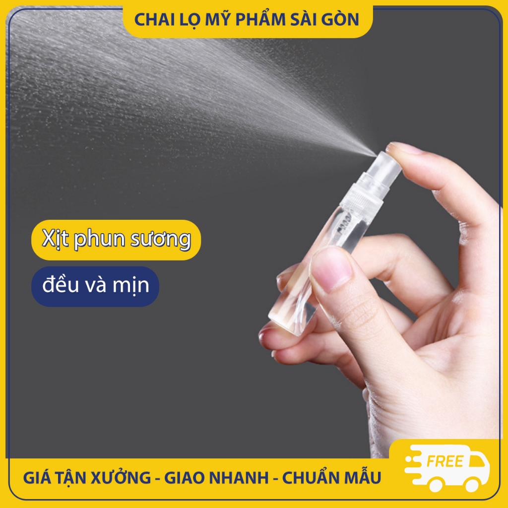 Chai thủy tinh chiết xuất nước hoa, 2ml, 3ml, 5ml, 7ml, 10ml, chai xịt phun sương nhỏ gọn - BuyOne - BOPE12