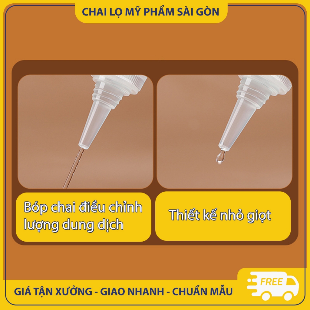 Chai nhựa chiết mỹ phẩm, mực xăm,10ml/ 20ml/ 30ml/ 50ml/ 60ml/ 80ml/ 100ml, chai nhỏ giọt tiện lợi - BuyOne - BOPE13