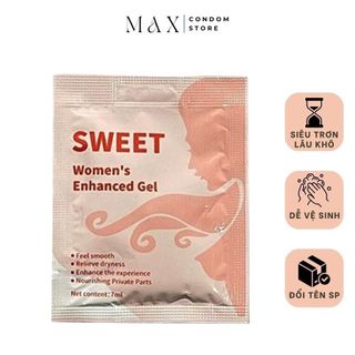  Gel bôi trơn Juncai Sweet dạng gói ,gen bôi trơn gốc nước bôi trơn quan hệ lâu khô 