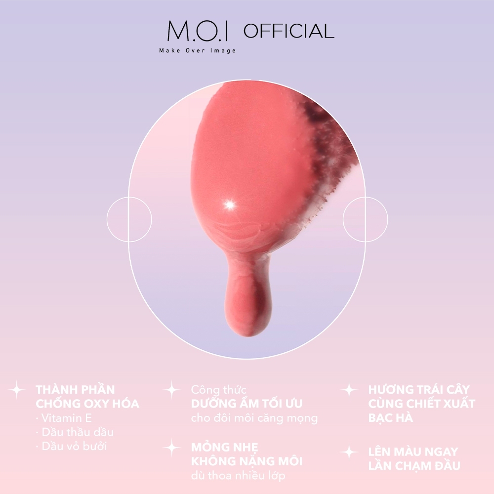 Son dưỡng có màu M.O.I Jelly Lipgloss