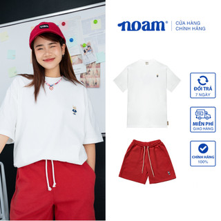 Set đồ Unisex Form rộng Áo thun NOAM Teeny 100% Cotton và Quần short Original Fox - Đỏ/ Trắng