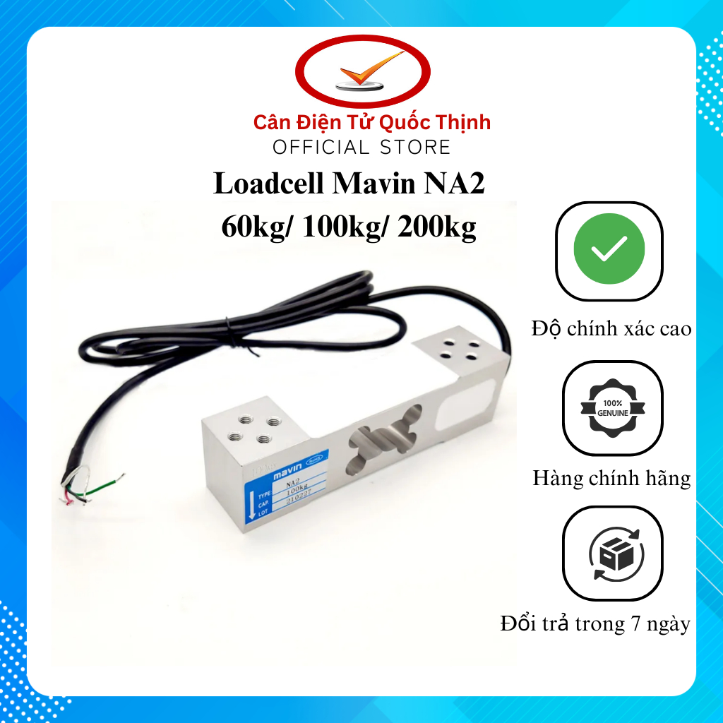Loadcell 60kg, 100kg, 200kg Mavin NA2 - Lắp cân bàn, cân sàn, cân hệ thống, cân đếm