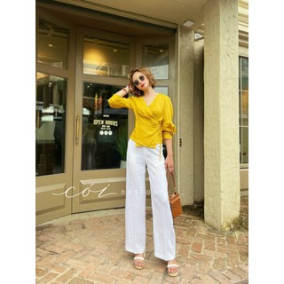 Áo đắp chéo linen Cói Design