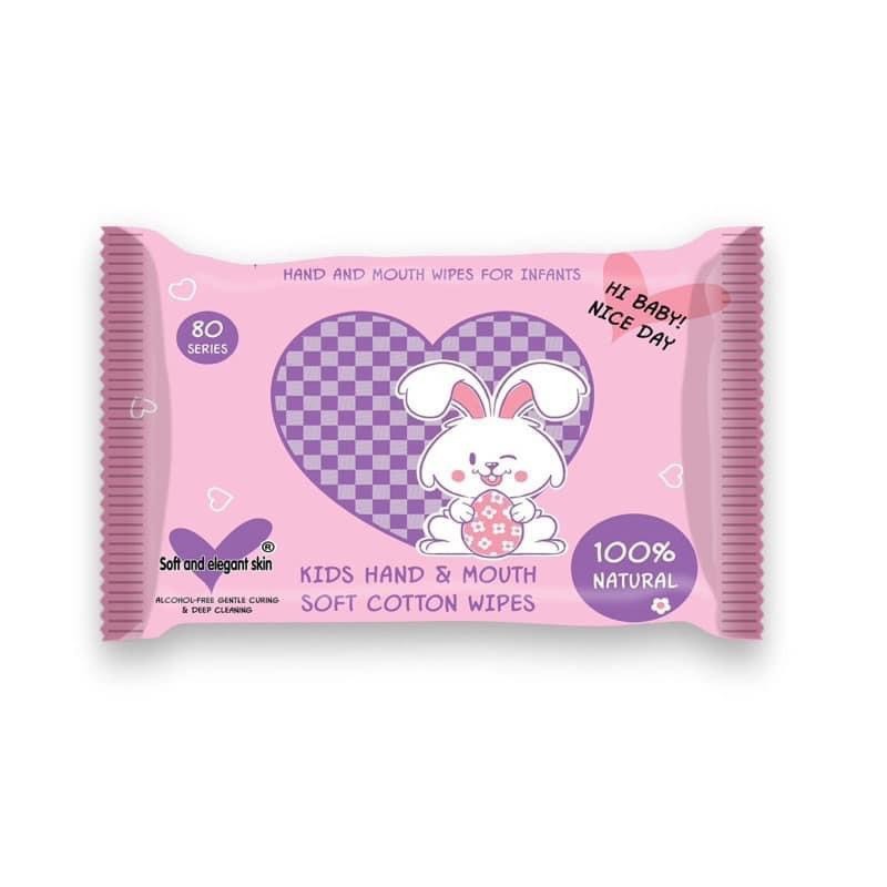 Combo thùng 10 bịch khăn ướt con thỏ siêu dai