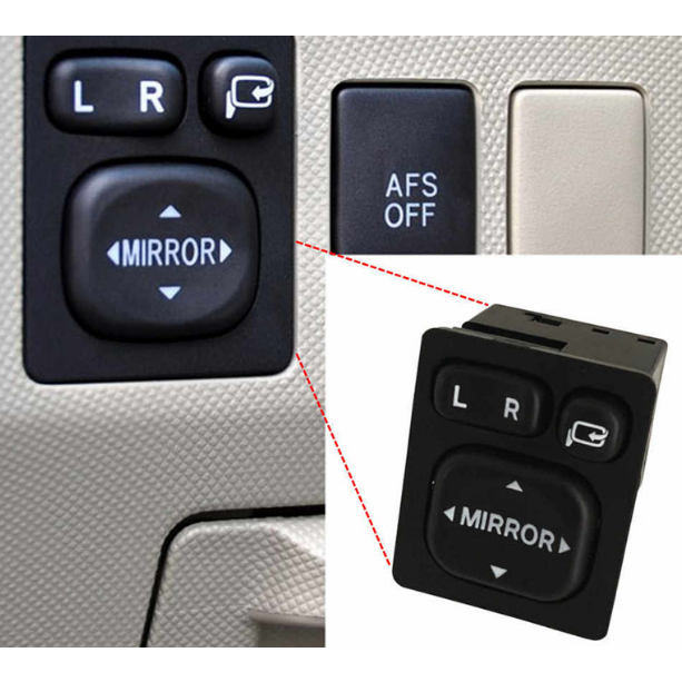 Công tắc chỉnh gương Toyota Innova, Fortuner, Hilux, Camry, Vios , Altis,RAV4. OEM: 84872-52040