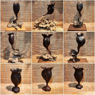Hũ cắm bút cắm hoa hàng thủ công gỗ trắc