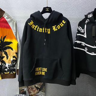 Áo Hoodie Nam Nữ Maison Dolce Level In Chữ Vàng Nổi Hai Mặt Vải Nỉ Bông Mũ 2 Lớp Dày Dặn Cho Các Boy Phố Đi Chơi