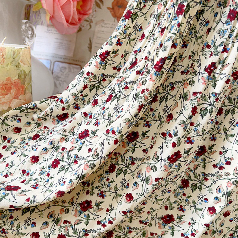 Đầm xếp ly hoa nhí Hàn