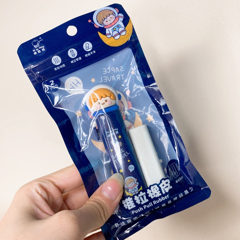 Gôm Tẩy Dạng Cây Bút Bấm Tiện Lợi Họa Tiết Cute Thay Được Lõi Tẩy, Tẩy Bút Chì Dễ thương