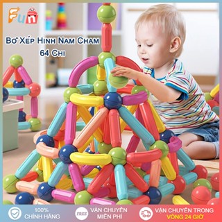 64/42/36/25 Bộ xếp hình nam châm Lắp Ráp Khối Xây Dựng Dính Từ Tính Giáo Dục DIY Sáng Tạo Đồ Chơi Trẻ Em
