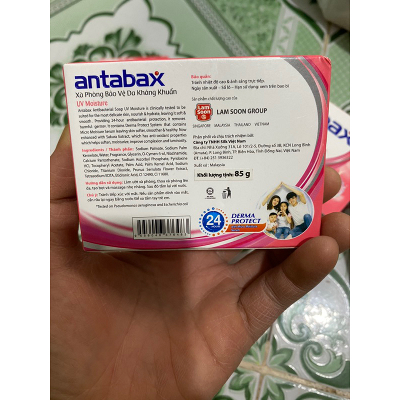 Xà bông kháng khuẩn ANTABAX 85g