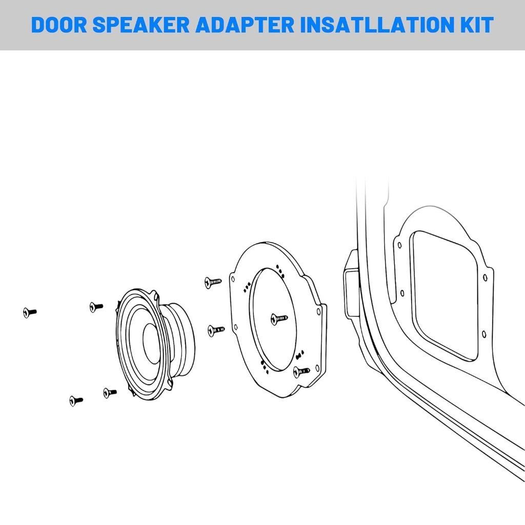 Dưỡng loa cánh ô tô đa năng cho các dòng xe vòng đệm đế dưỡng loa size 6.5inch ~ 160mm